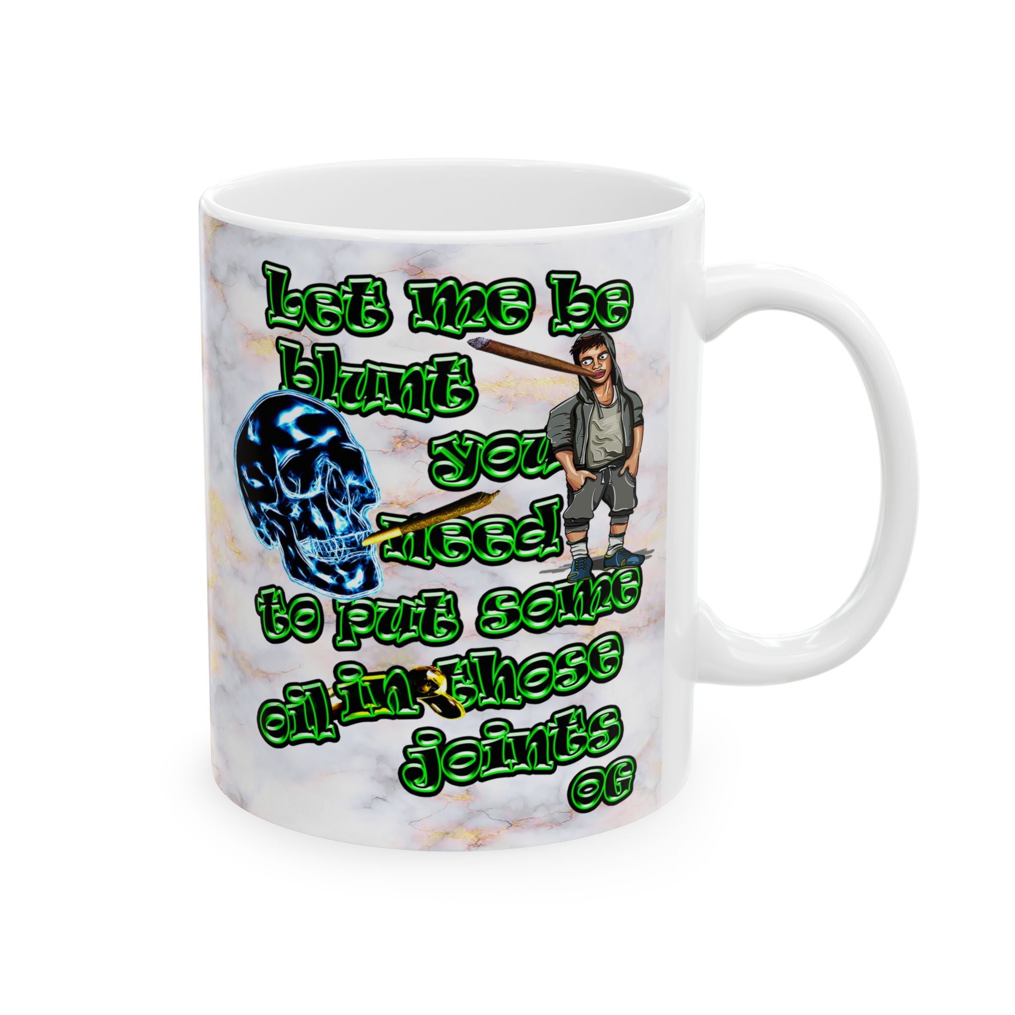og - White Mug (white marble)