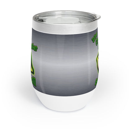 green monster - Chill Wine Tumbler (brushed nickel)