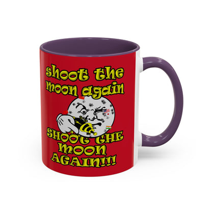 shoot the moon again - Accent Mug (dark red)
