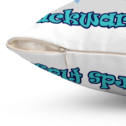 shoot for the stars - Spun Polyester Square Pillow - (white)