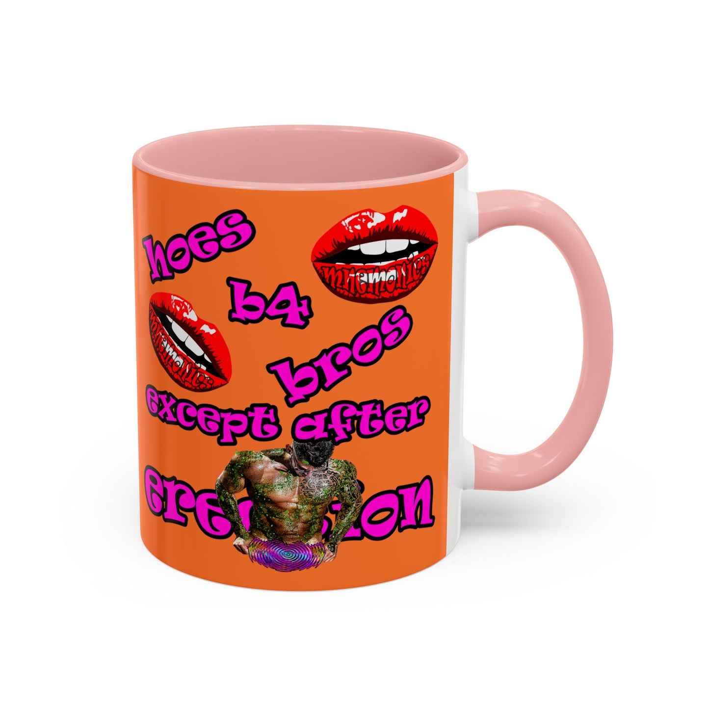 hoes b4 bros - Accent Mug (crusta)