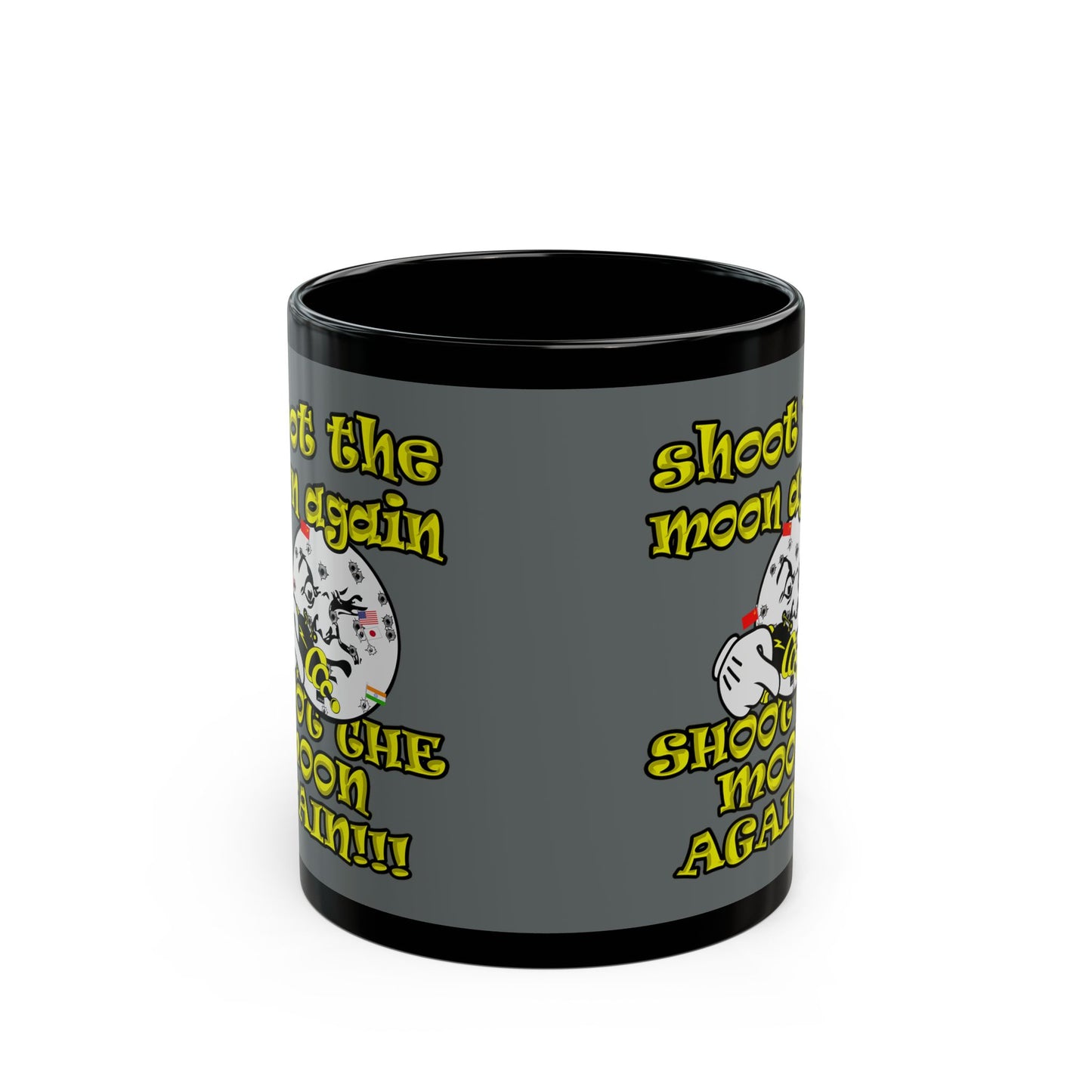 shoot the moon again - Black Mug (dark grey)