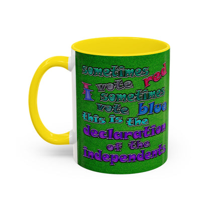 declaration of the independents - Accent Mug (green turf)