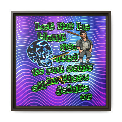 og - framed canvas art (purple wave)