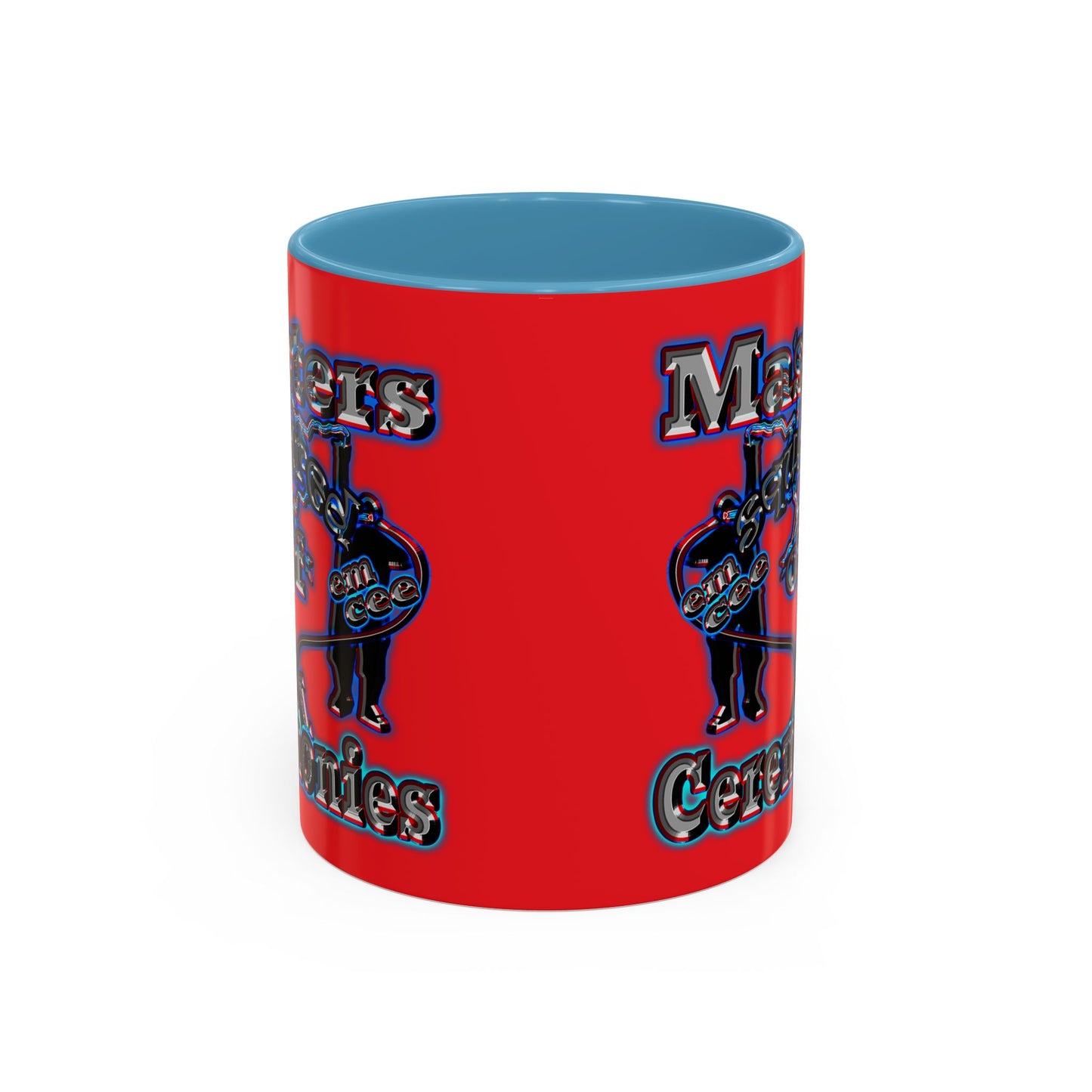 em cee squared - Accent Mug (red)