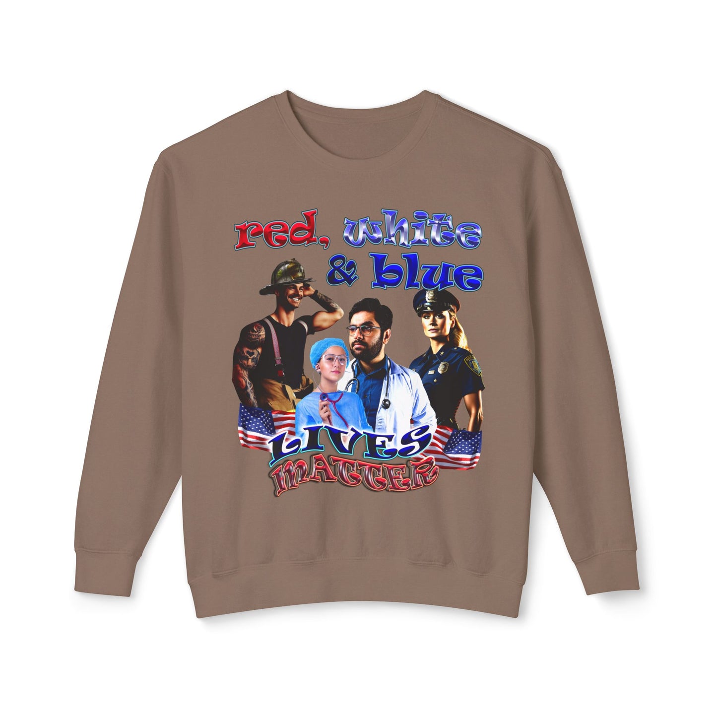 rw&b lives matter - Unisex Lightweight Crewneck Sweatshirt