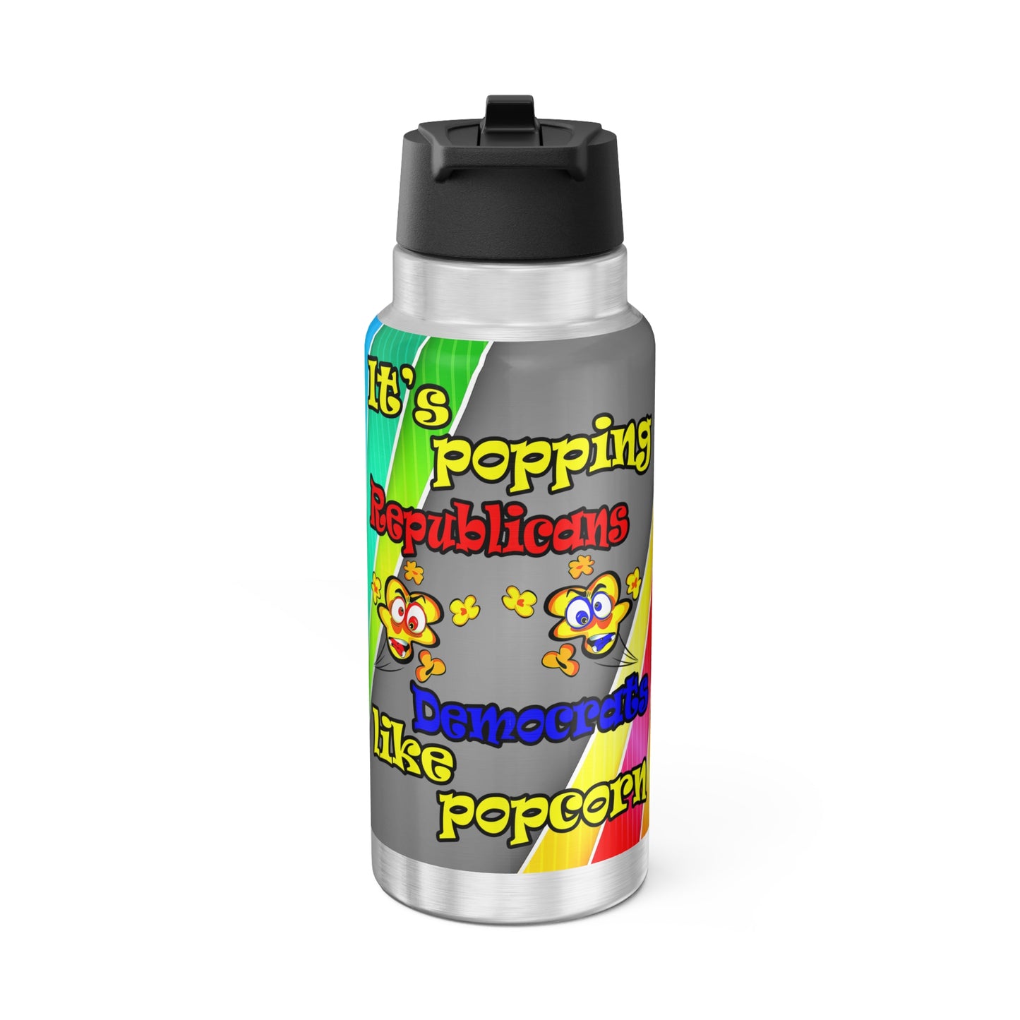 popping like popcorn - Gator Tumbler, 32oz  (rainbow split)