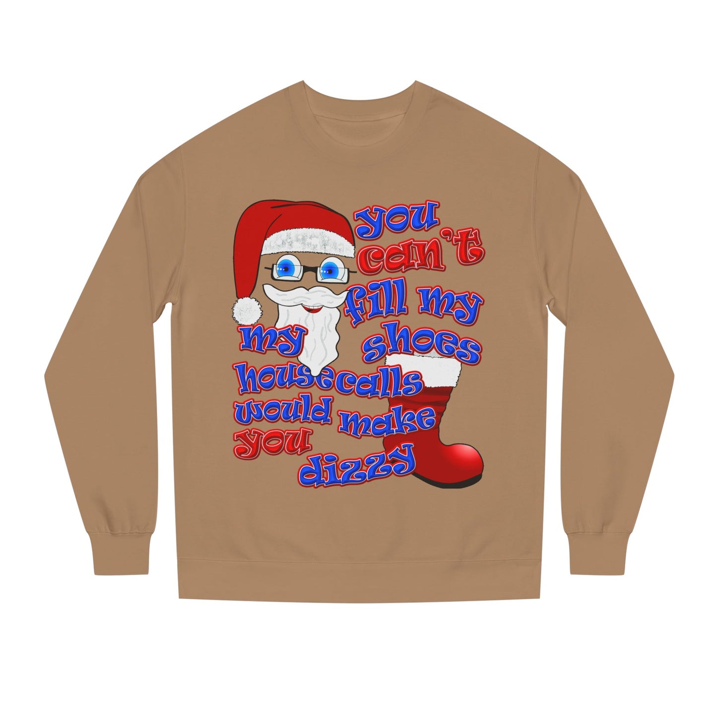 santa's shoes - Unisex Crew Neck Sweatshirt