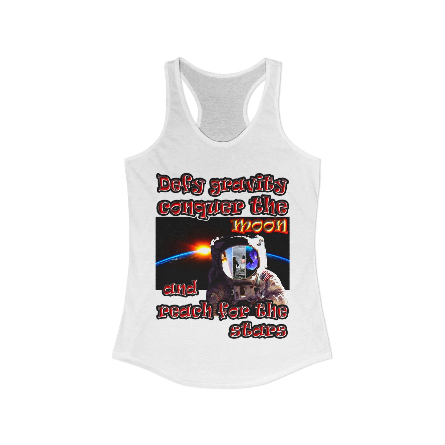 defy conquer reach - Women's Ideal Racerback Tank