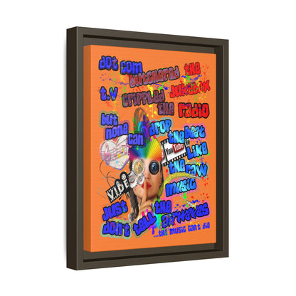 drop the beat - framed canvas art (crusta)