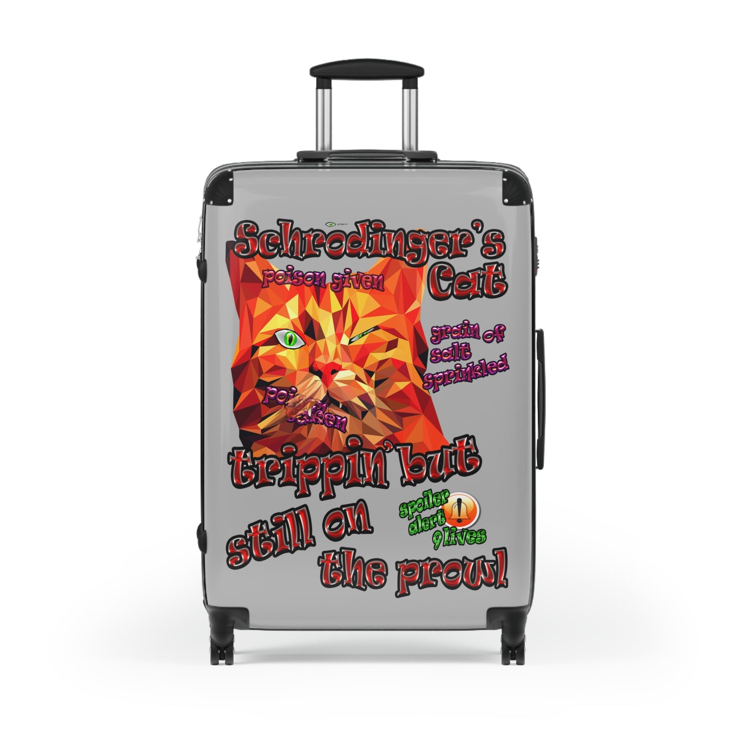 schrodinger's cat - Suitcase (light grey)