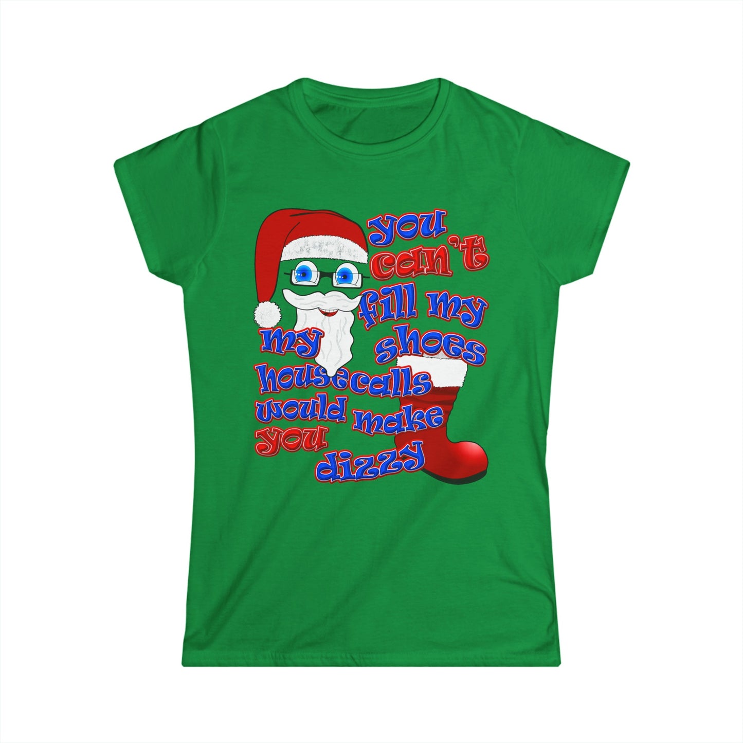 santa's shoes - Women's Softstyle Tee