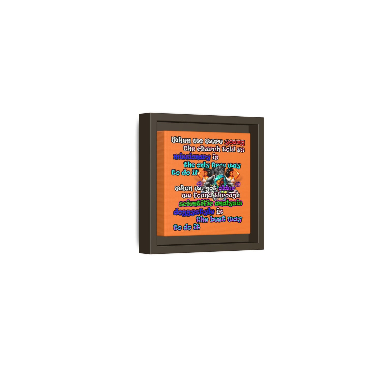 doggystyle - framed canvas art (crusta)