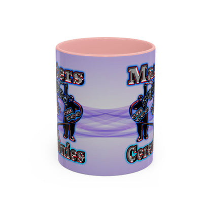 em cee squared - Accent Mug (light blue-pink wave)