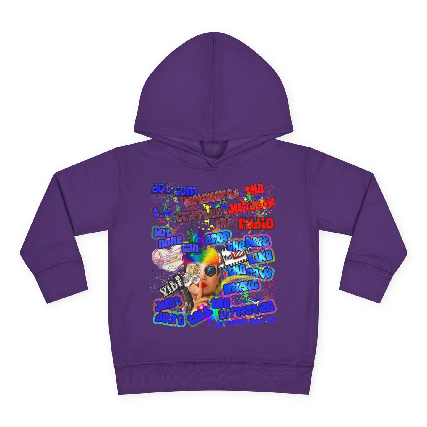 drop the beat - Toddler Pullover Fleece Hoodie