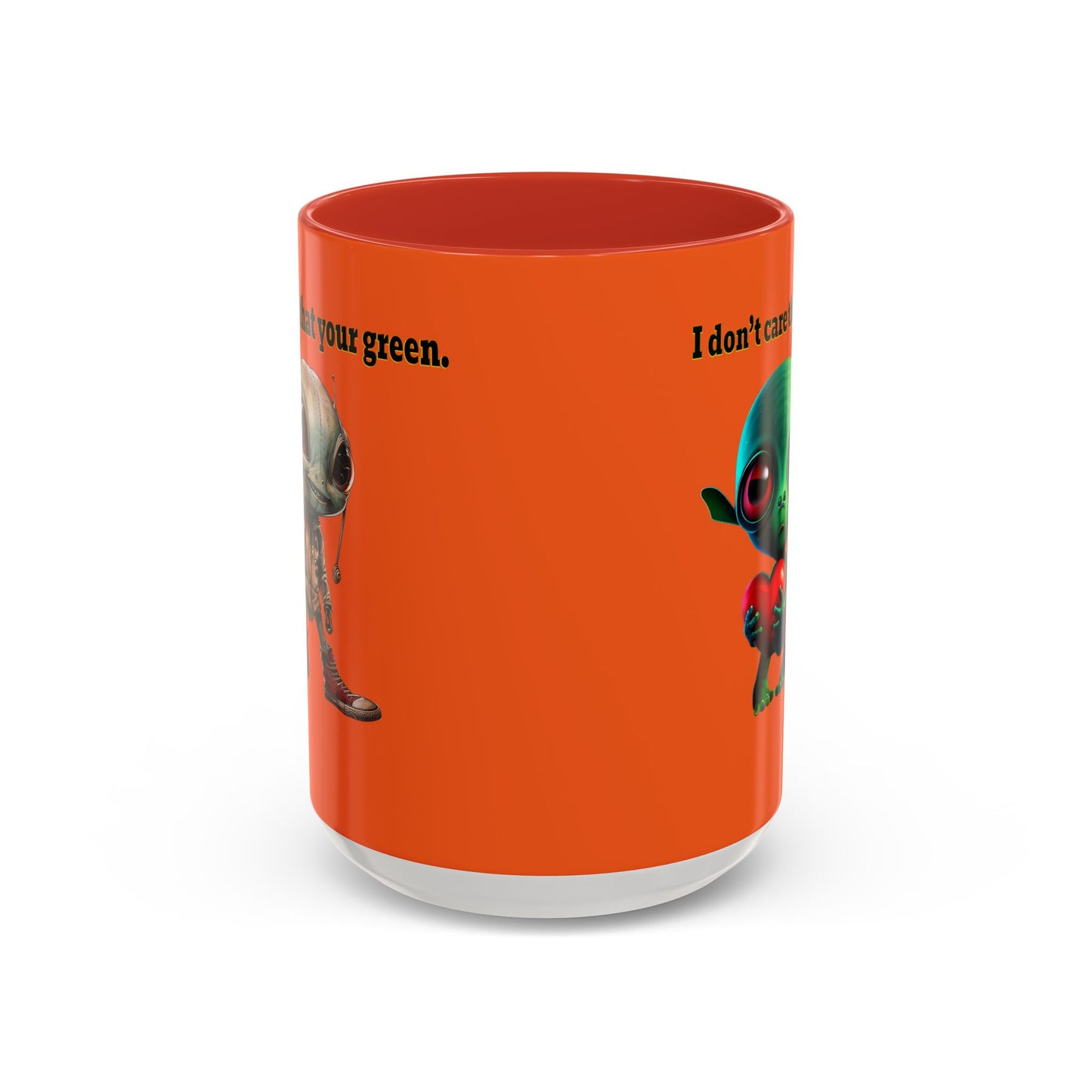 I don't care that your grey - Accent Mug (orange)