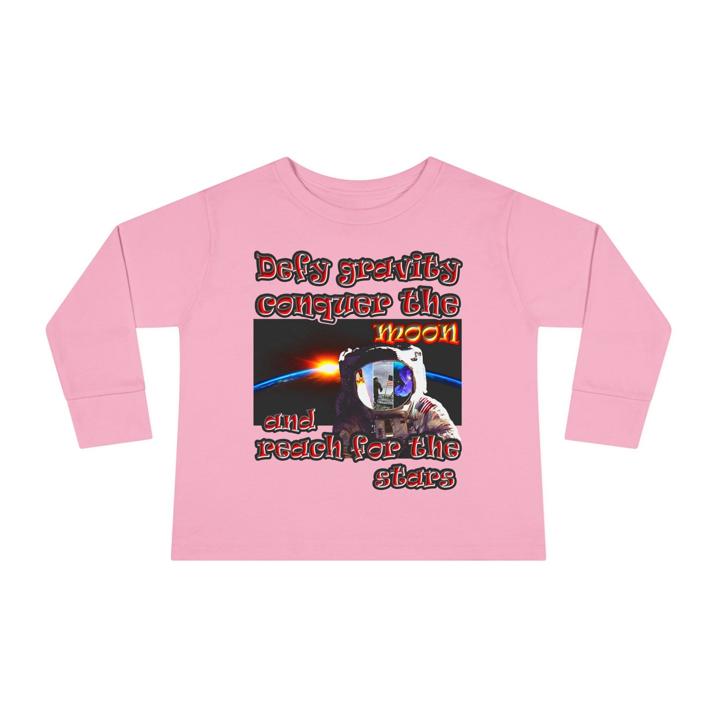 defy conquer reach - Toddler Long Sleeve Tee