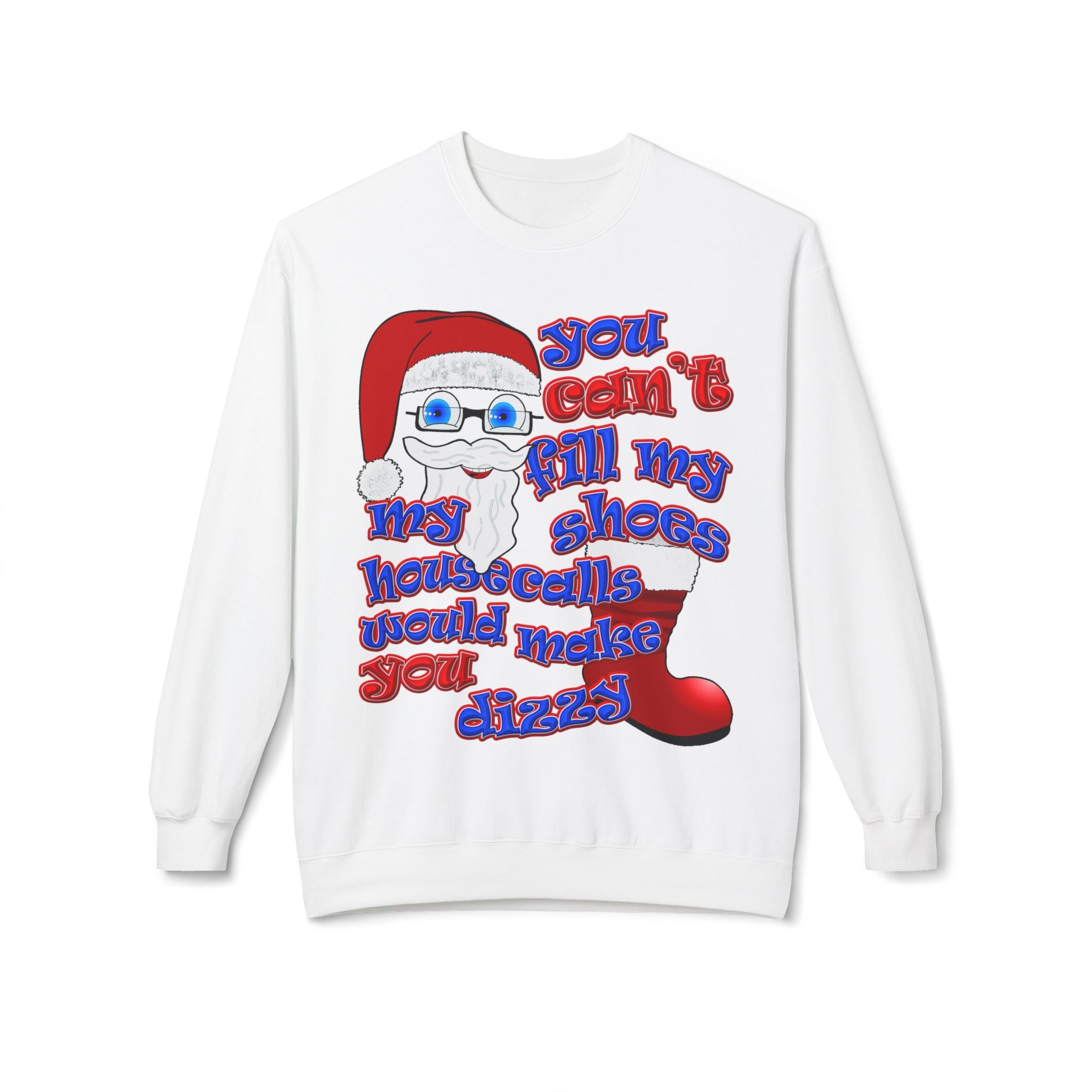 santa's shoes - Unisex Midweight Softstyle Fleece Crewneck Sweatshirt