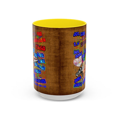 drop the beat - Accent Mug (brown papyrus)