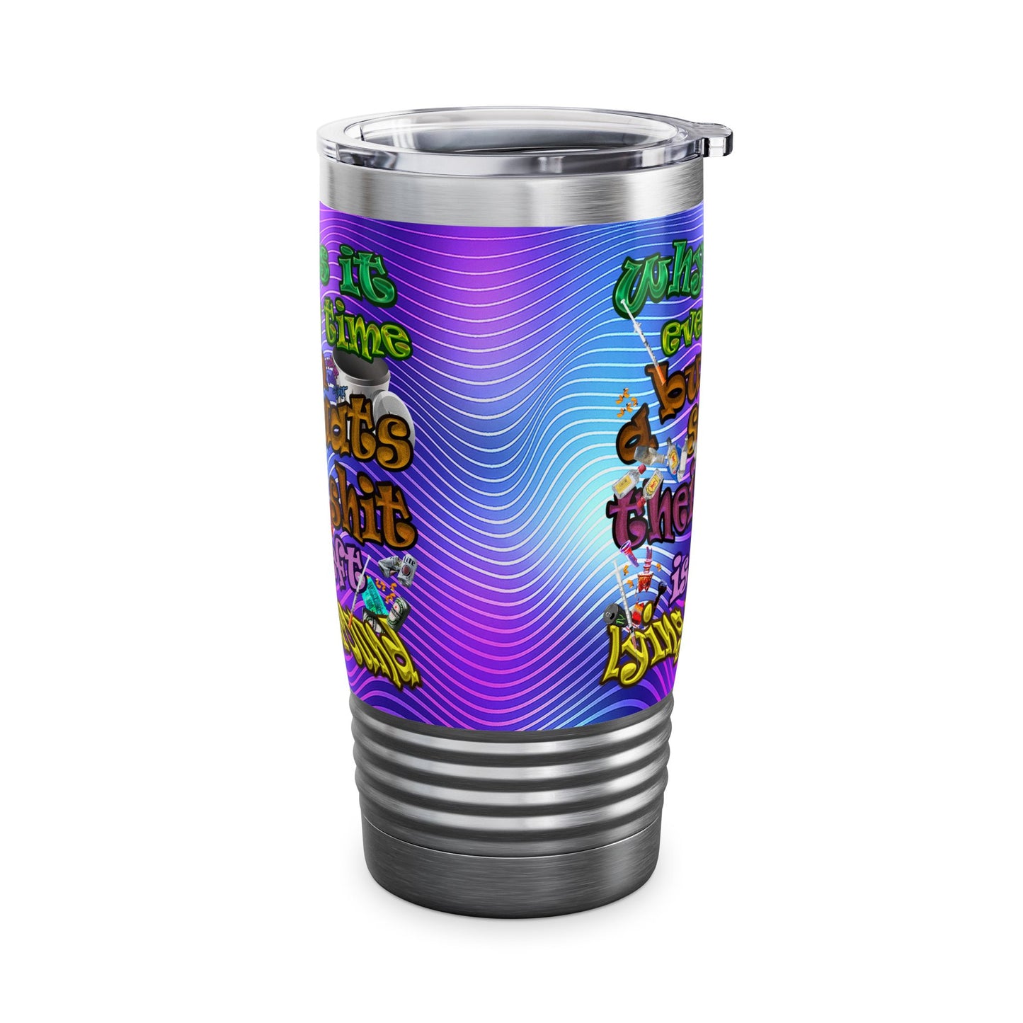 the bum's shit - Ringneck Tumbler, 20oz (purple wave)