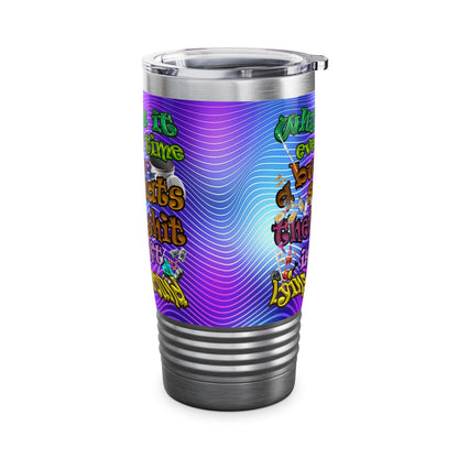 the bum's shit - Ringneck Tumbler, 20oz (purple wave)