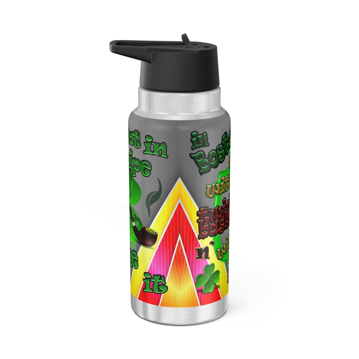 celtics logo - Gator Tumbler, 32oz  (rainbow split)
