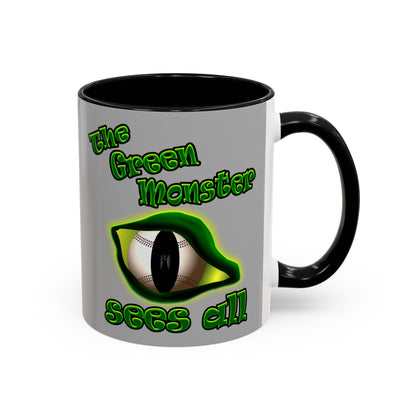 green monster - Accent Mug (light grey)
