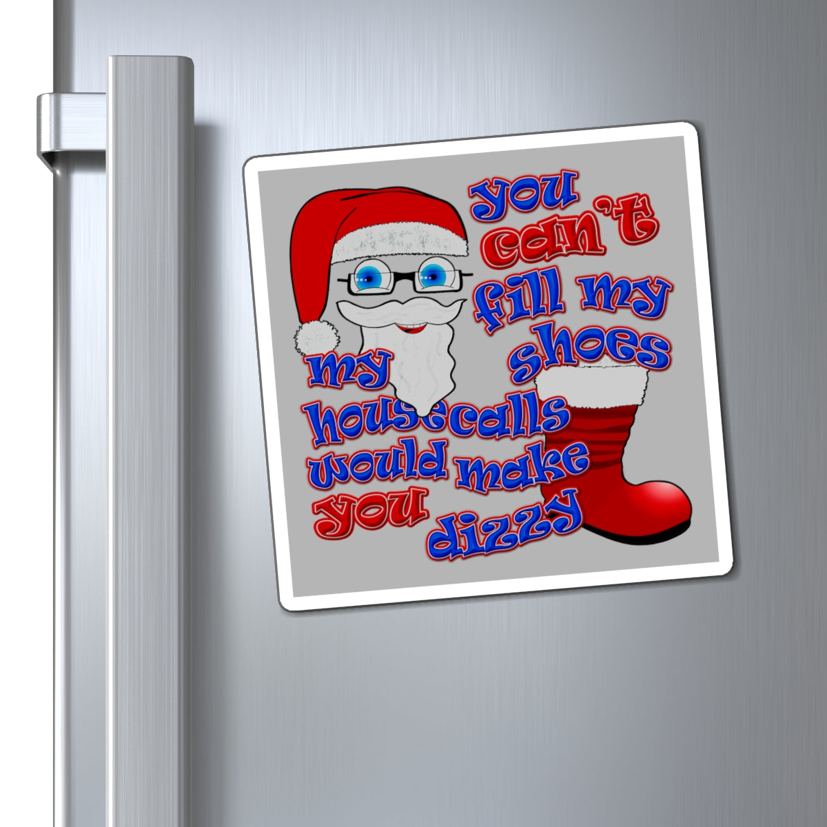 santa's shoes - Magnets - (light grey)