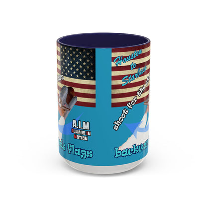 shoot for the stars - Accent Mug (turquoise)