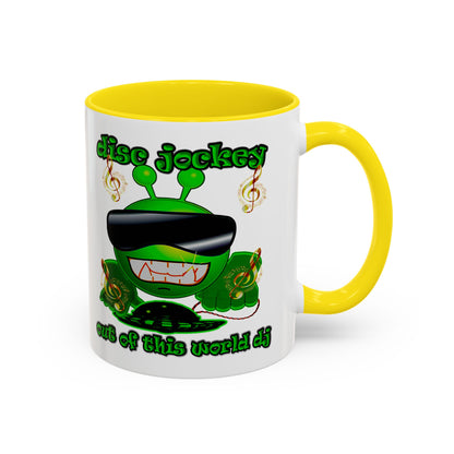 disc jockey - Accent Mug (white)