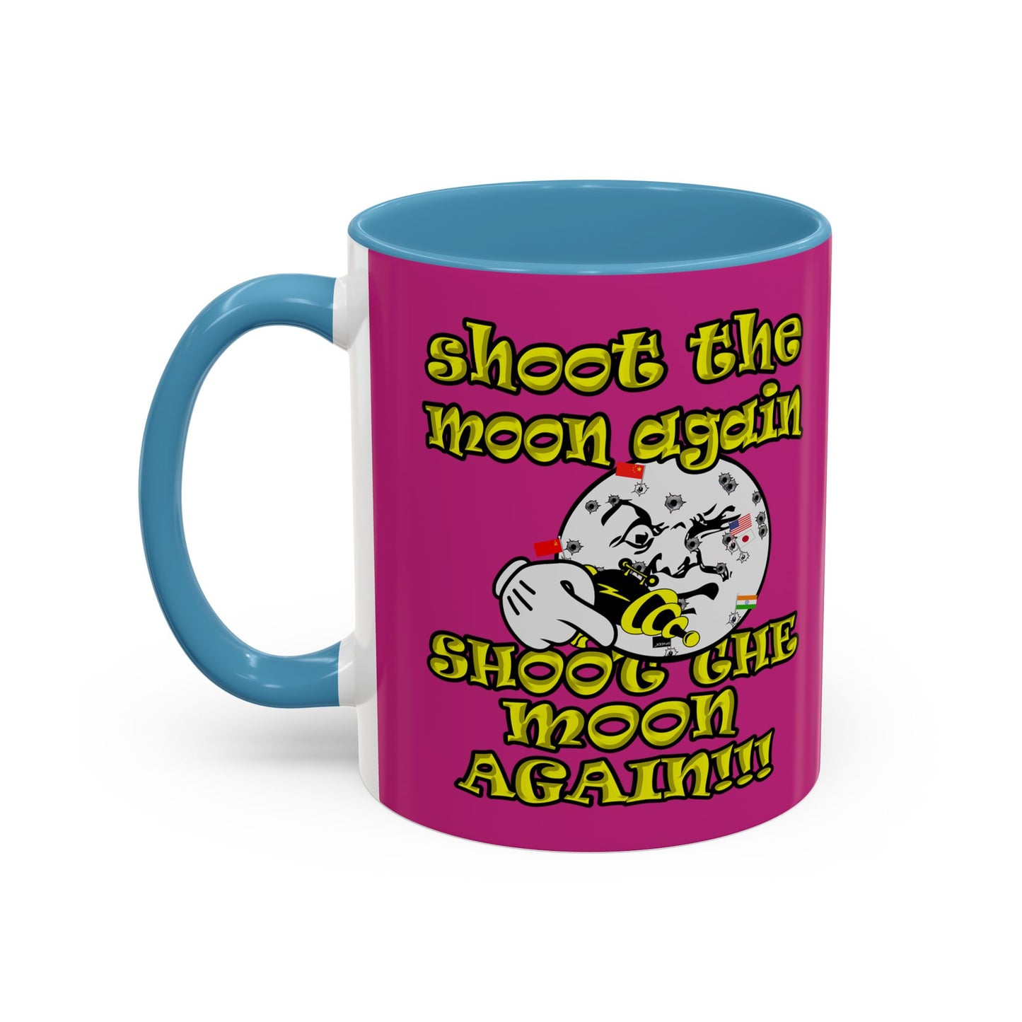 shoot the moon again - Accent Mug (pink)