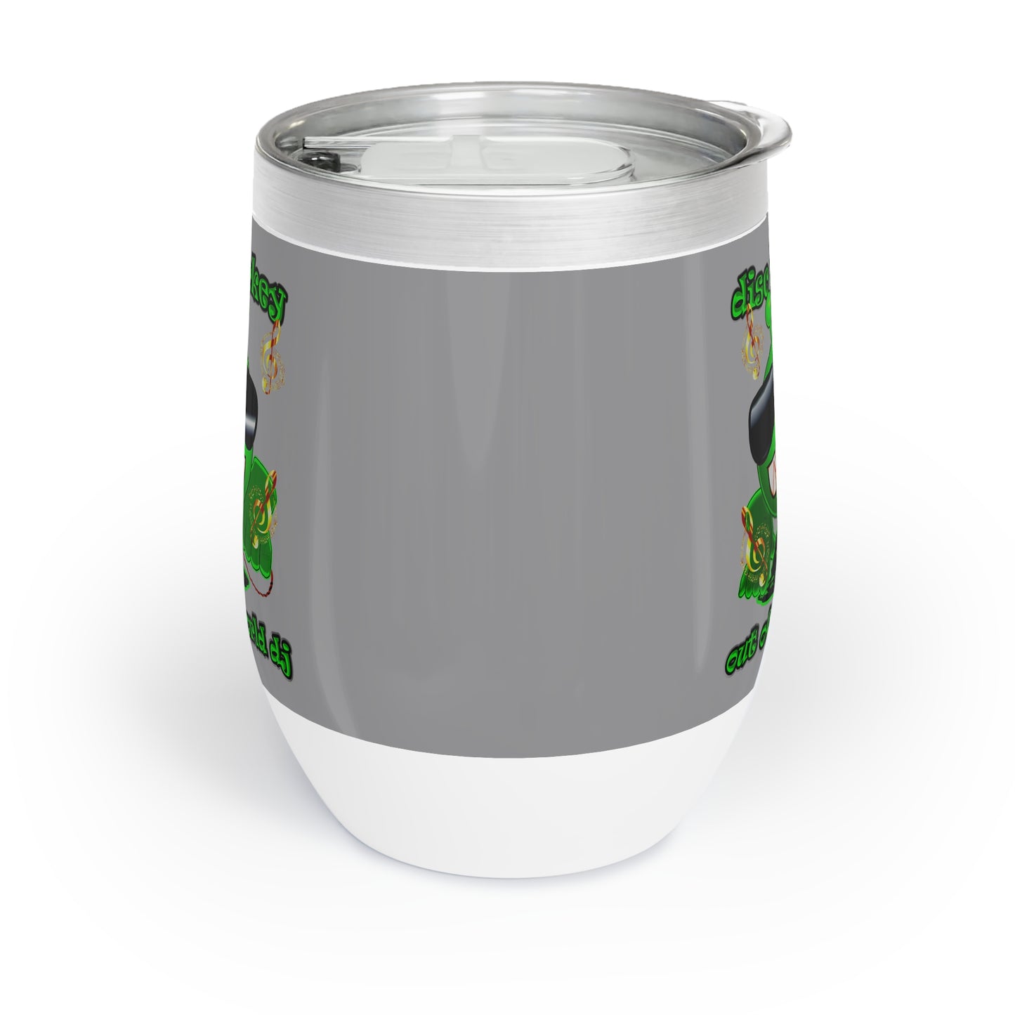 disc jockey - Chill Wine Tumbler (grey)
