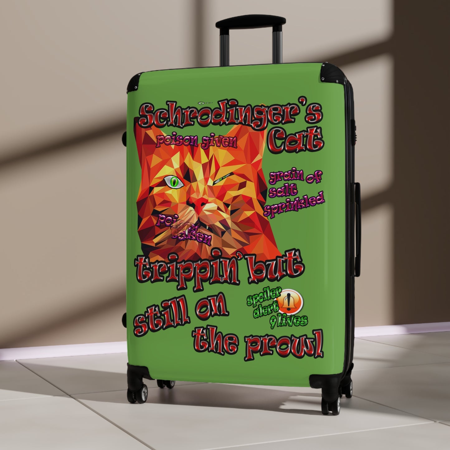 schrodinger's cat - Suitcase (green)