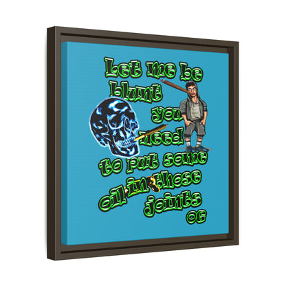 og - framed canvas art (turquoise)