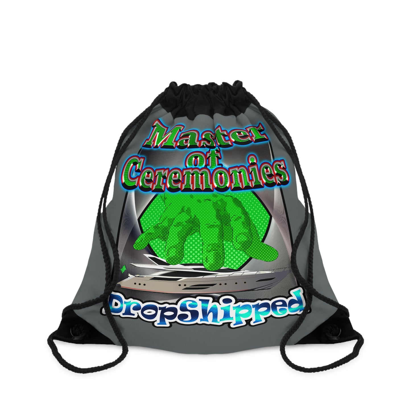 logo - Drawstring Bag (dark grey)