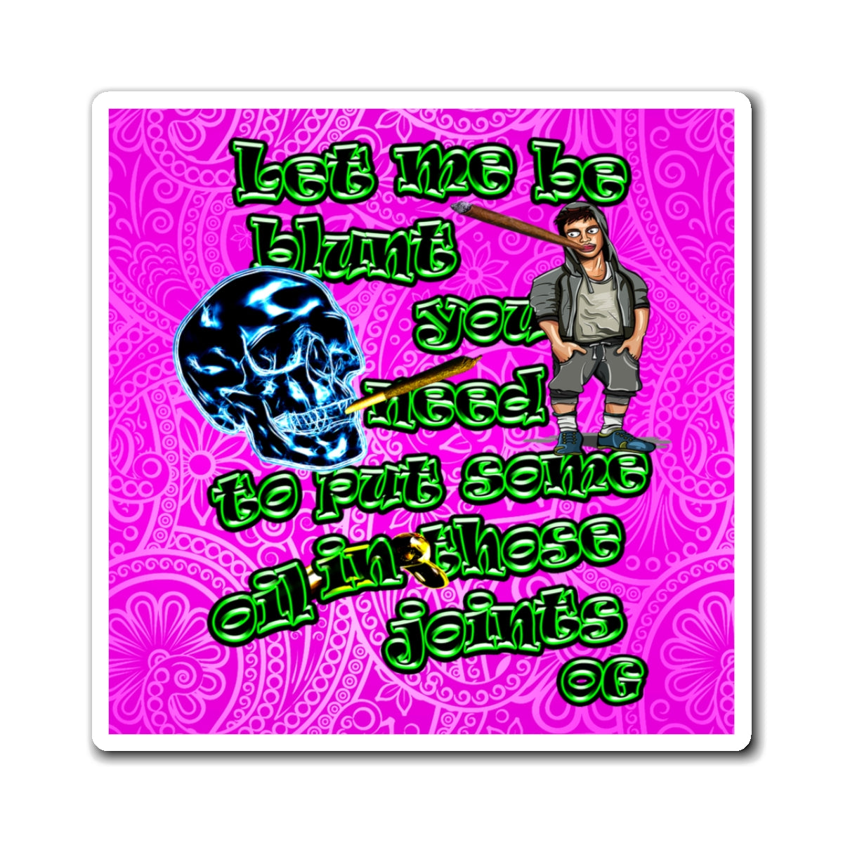 og - Magnets - (pink swirl)