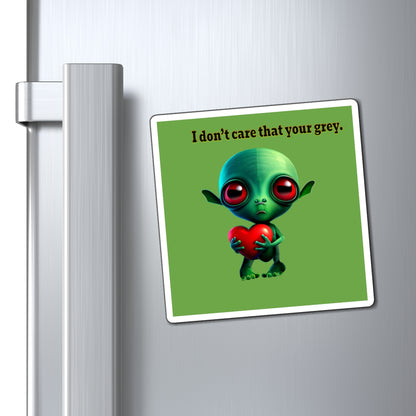 I don't care that your grey - Magnets - (green)