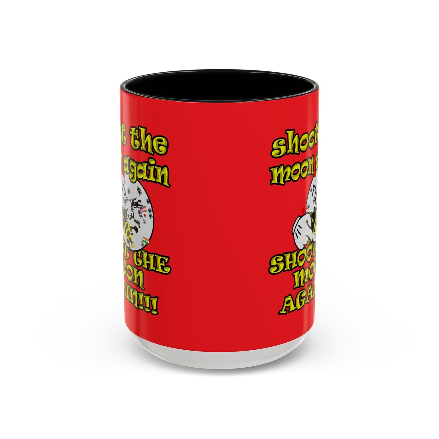 shoot the moon again - Accent Mug (red)