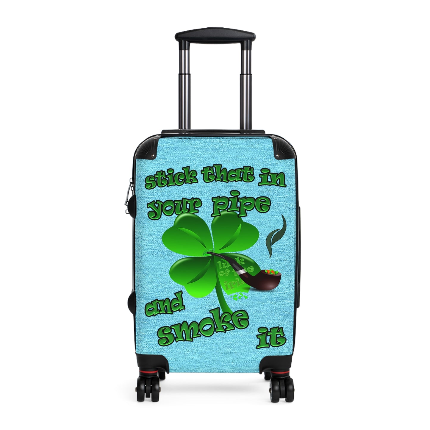 stick that in your pipe and smoke it - Suitcase (faded blue)