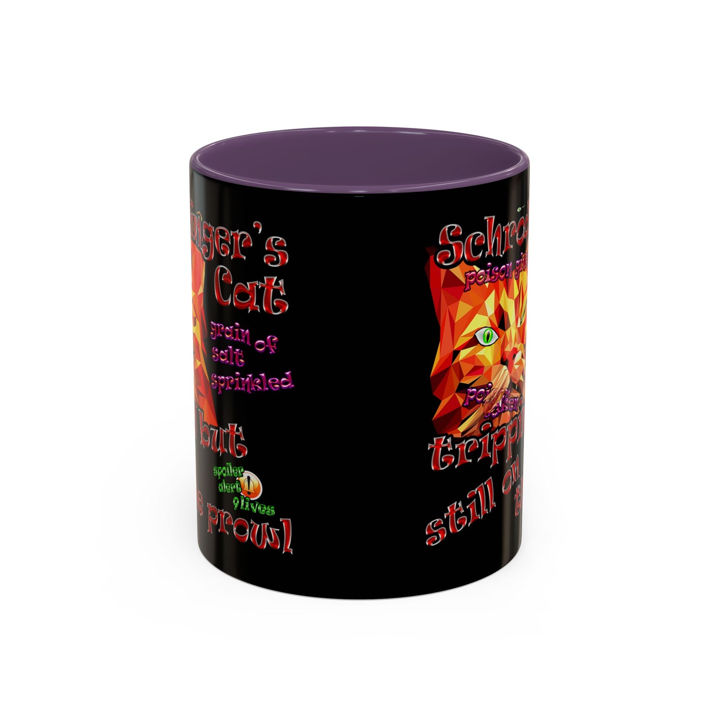 schrodinger's cat - Accent Mug (black)