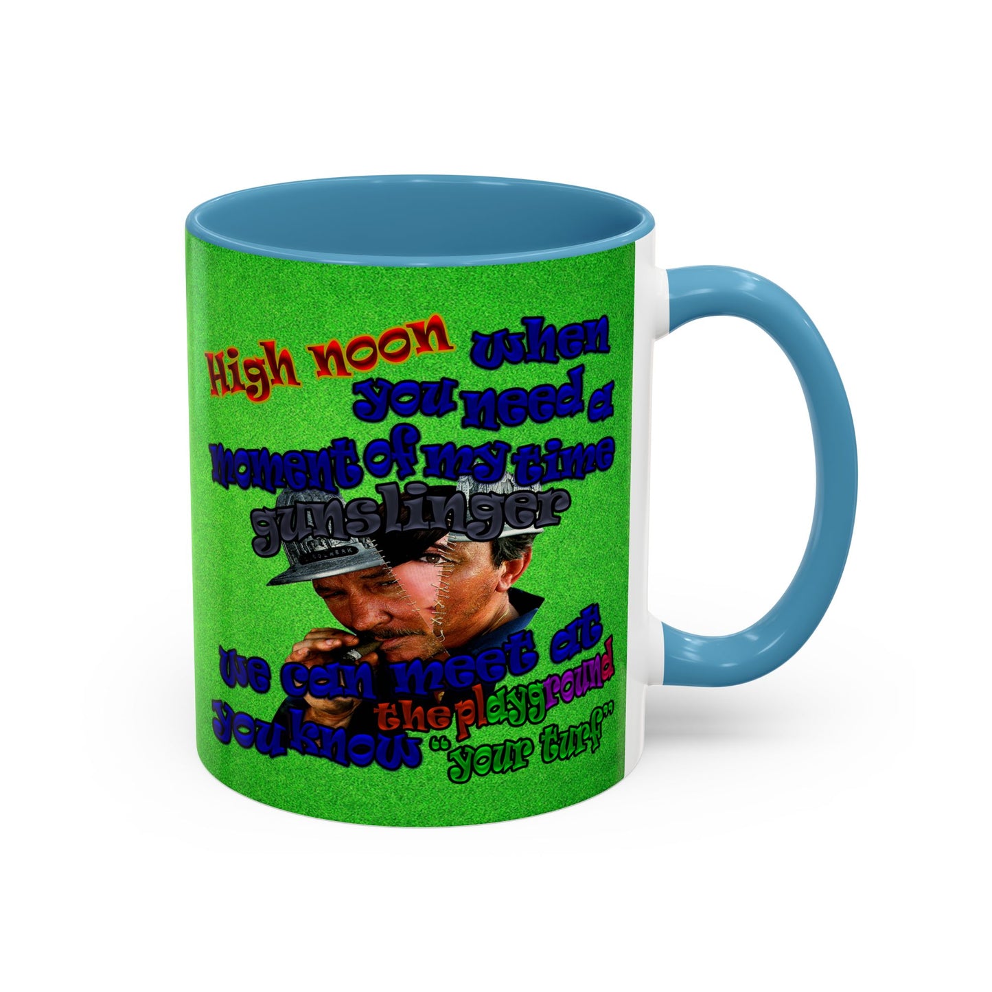 high noon - Accent Mug (green turf)