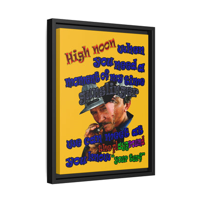 high noon - framed canvas art (yellow)
