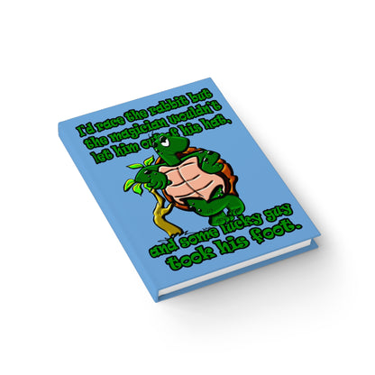 turtle race - journal-lined (light blue)