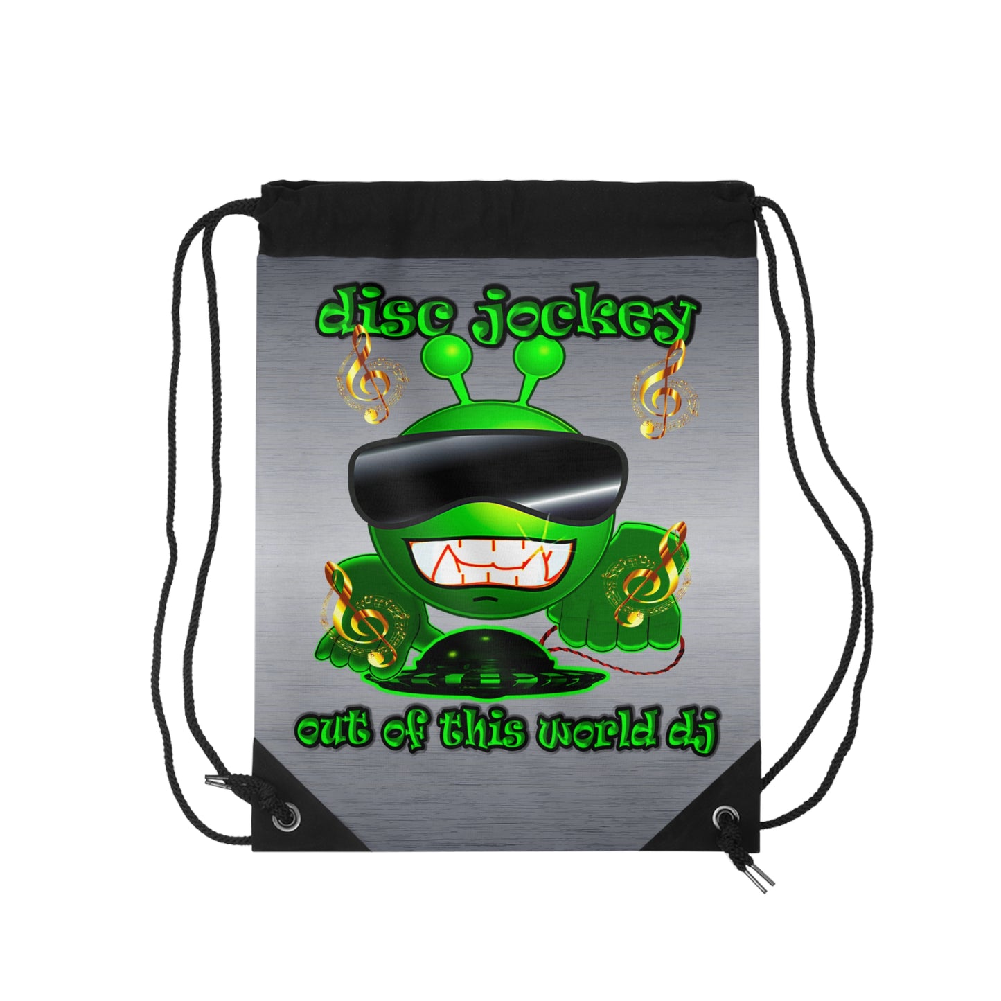 disc jockey - Drawstring Bag (brushed nickel)