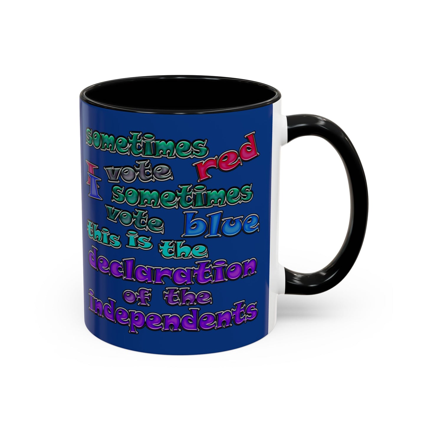declaration of the independents - Accent Mug (dark blue)