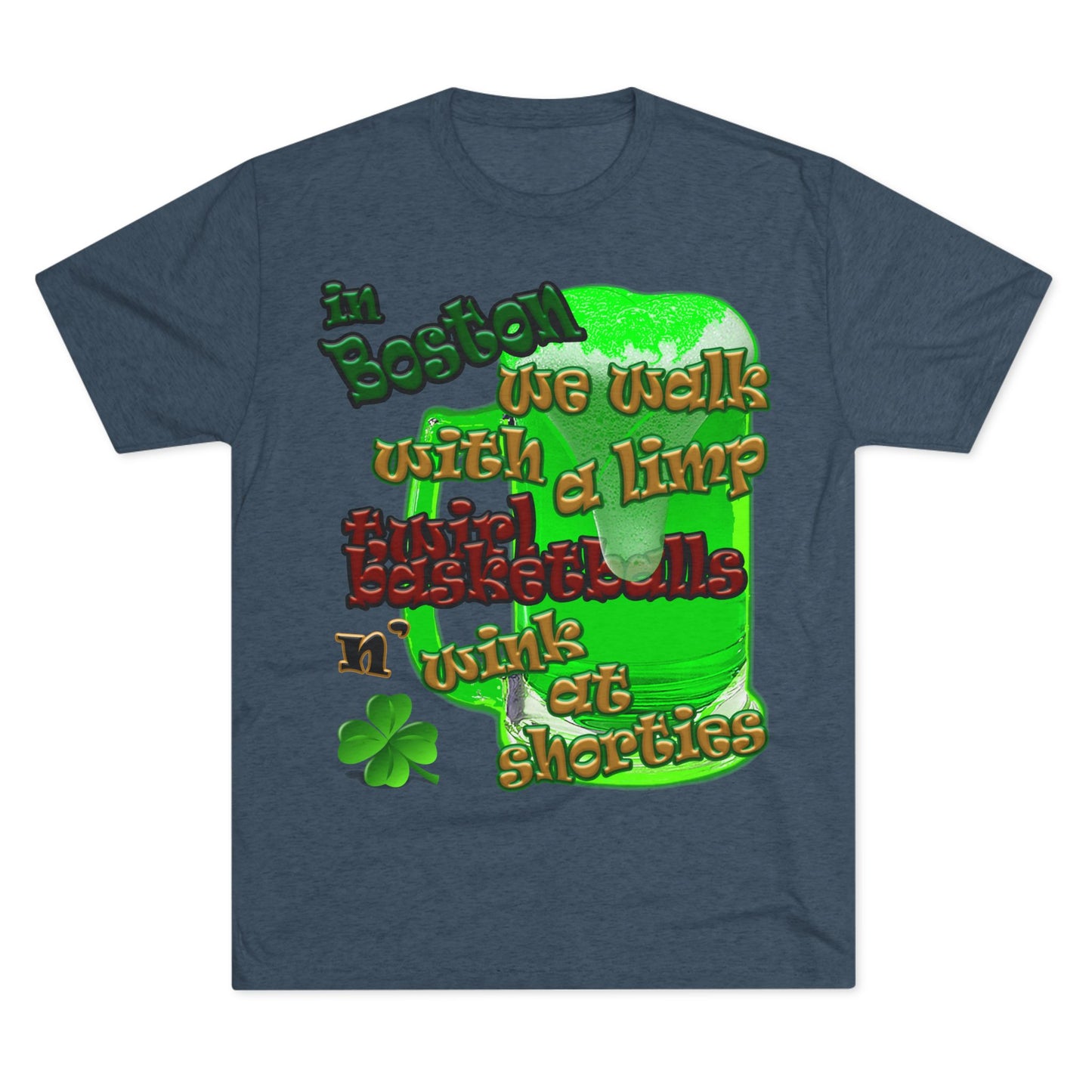 celtics logo - Unisex Tri-Blend Crew Tee