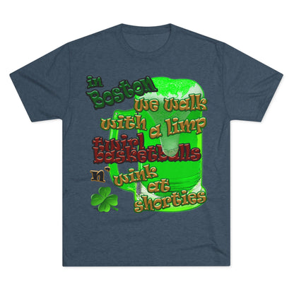 celtics logo - Unisex Tri-Blend Crew Tee