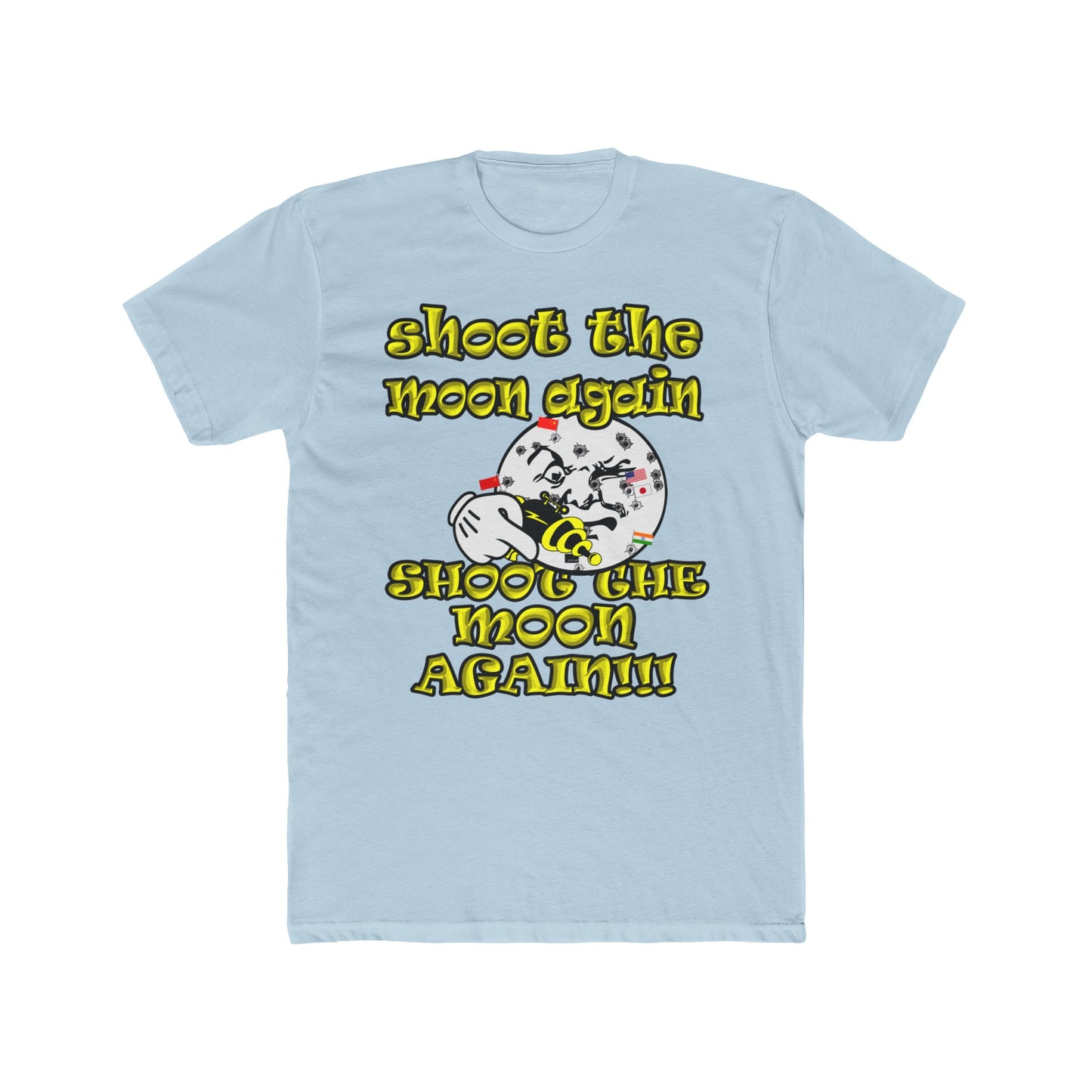 shoot the moon again - Men's Cotton Crew Tee