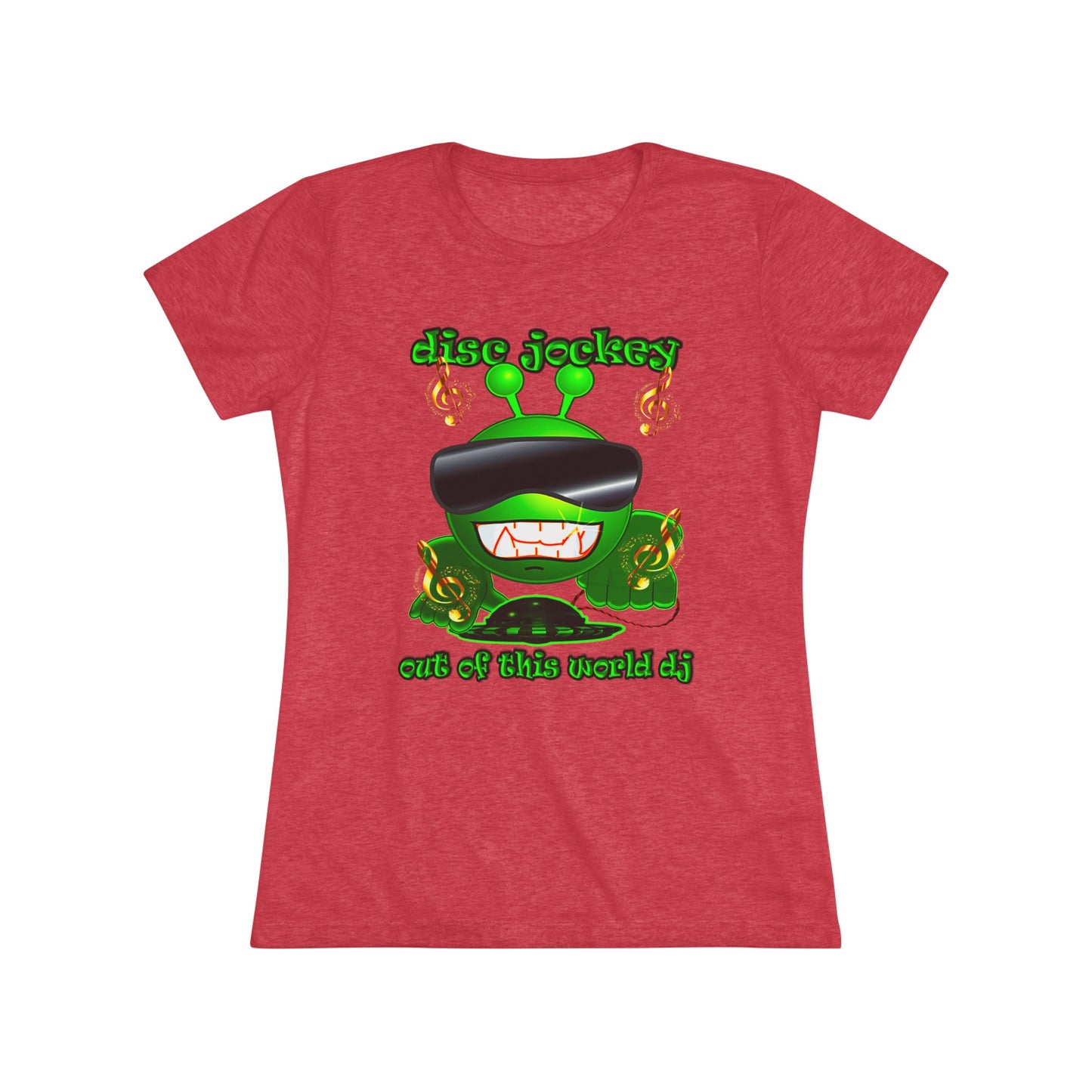 disc jockey - Women's Triblend Tee