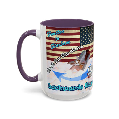 shoot for the stars - Accent Mug (white marble)